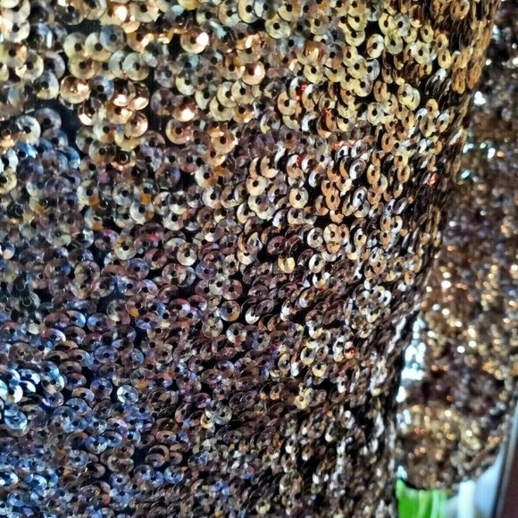 Metaphor Large Gold Sequin New Years Eve Party Dre - Picture 6 of 12